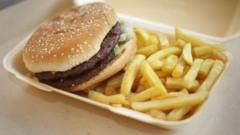 hamburger ve cips