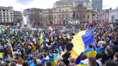 Hundreds attend Ukraine peace rally in London