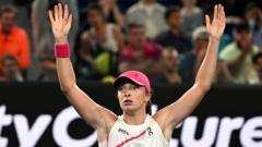 'I was in the airport' - Swiatek fights back to win
