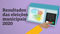 Ilustraçãoroleta de slimeresultados das Eleições municipais