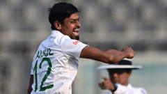 Taijul claims 10 wickets as Bangladesh make history