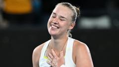 Blinkova beats Rybakina in longest Slam tie-break