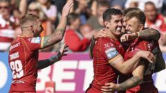 Catalans crush Wigan to go top of Super League
