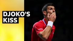 Djokovic blows 'cheeky' kiss to British fans