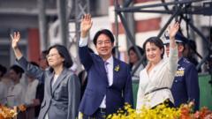Taiwan’s new president takes over as Chinese incursions surge