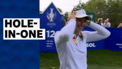 Europe's Pedersen hits Solheim Cup hole-in-one