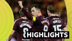 Best of the action from Hearts' cup stroll at Airdrie