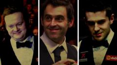 Shaun Murphy, Ronnie O'Sullivan and Mark Selby