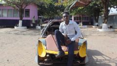 Young Ghanaian make sports car from scratch