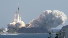 Japan's H-IIA rocket carrying the national space agency's moon lander launched from the Tanegashima Space Center on 7 September