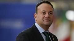 Irish PM giving news conference as he steps down