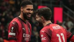 Loftus-Cheek scores twice as Milan beat Rennes