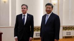 Xi meets Blinken as China warns US against crossing 'red lines'