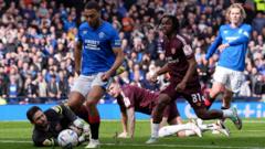 Scottish Cup semi-final: Dessers doubles Rangers' lead over Hearts