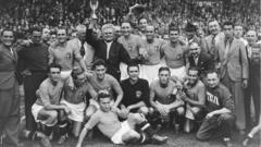 Italy celebrate winning the 1938 World Cup