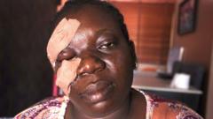 Some thugs attack Bina Jennifer as she wan cast her vote