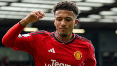 Sancho to train separately from Man Utd first team