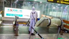 Murtala Muhammed International Airport, lagos fumigation ahead of re-opening.