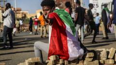 متظاهر في السودان