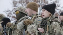 Военные учения в Киеве