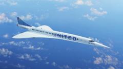 유나이티드의 새로운 항공기 '오버추어' 디지털 모델