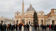 The queue in the Vatican