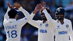 India have hope after third-day final fightback
