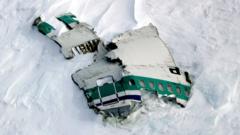 Wreckage from the plane, photo taken 2004