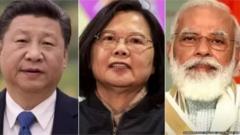 انڈیا، چین اور تائیوان کے سربراہان