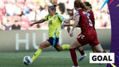 Angeldahl gives Sweden the lead against Denmark