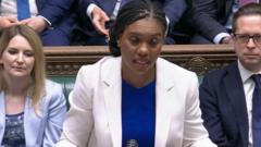 Badenoch presses Starmer on defence spending