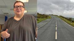 'Fy ffôn wedi achub fy mywyd' ar ôl i gar blymio i lawr Bwlch yr Oernant