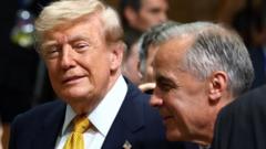 Trump slaps 50% tariffs on Canada and Carney vows to 'intensify' trade talks