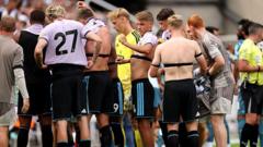 Newcastle change shirts midway through friendly