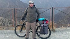 Cyclist completes solo ride to China for charity