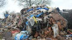 Man accused over 27 tonne fly-tipped pile remanded