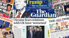 The Papers: US economy 'overheating' and 'Ukraine fears'