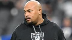 Las Vegas Raiders sack head coach Pierce