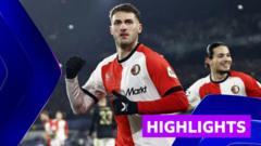 Feyenoord beat Sparta Prague in goal-packed win