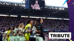 Players pay tribute to Jota ahead of Spain v Portugal match
