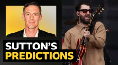 Sutton’s opening-weekend predictions v Courteeners frontman Fray