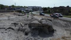 People get back to 'normality' after WW2 bomb