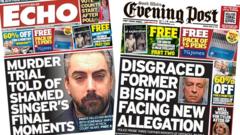 'Shamed singer's final moments' and 'new bishop allegations'