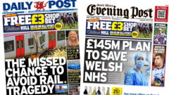 Wales' papers: Missed chance to avoid rail tragedy and £145m plan to save Welsh NHS