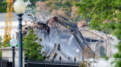 Entire White House East Wing to be demolished within days