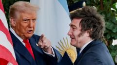 Trump says US will not 'waste our time' helping Argentina if Milei loses