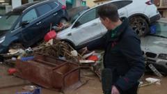 Valencia floods aftermath 'like a disaster movie'