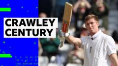 Crawley hits 'wonderful' century as England cruise against Zimbabwe