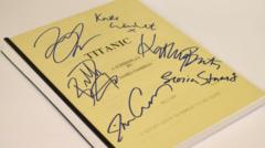 Titanic script signed by DiCaprio and Winslet sold