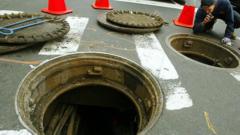 New York police investigate videos of men emerging from city's sewer system